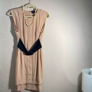 Fendi blush dress with black belt. Size 38 EU, 8 US